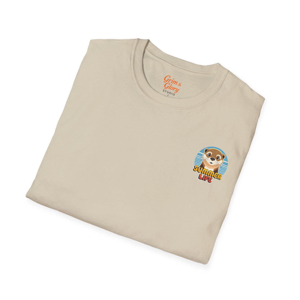 Söt Utter T-shirt med Tryck – Softstyle T-shirt, Djurälskartröja, Rolig Sommaroutfit