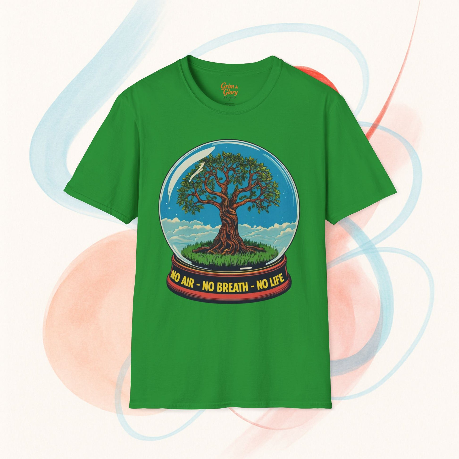 Naturinspirerad T-shirt – Trädmotiv, Miljövänligt Plagg, Perfekt Gåva för Naturälskare, Friluftströja för Vardag och Äventyr