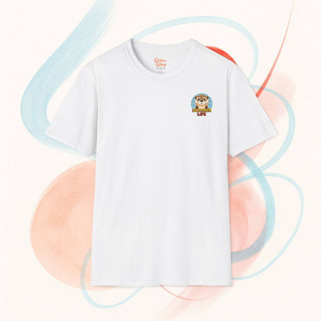 Söt Utter T-shirt med Tryck – Softstyle T-shirt, Djurälskartröja, Rolig Sommaroutfit