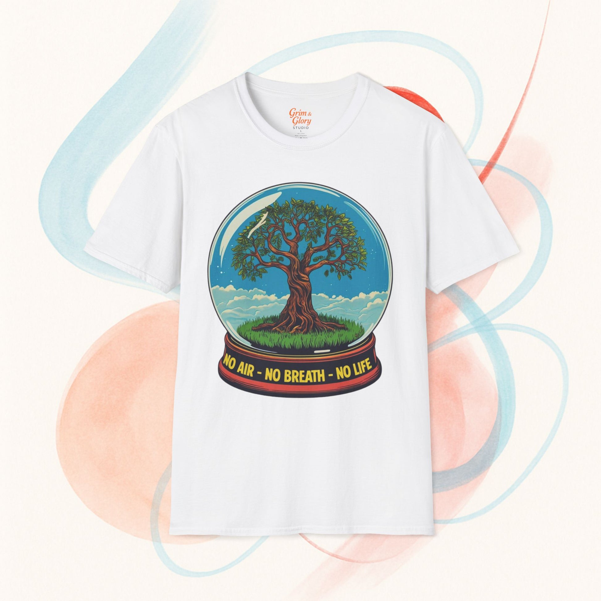 Naturinspirerad T-shirt – Trädmotiv, Miljövänligt Plagg, Perfekt Gåva för Naturälskare, Friluftströja för Vardag och Äventyr