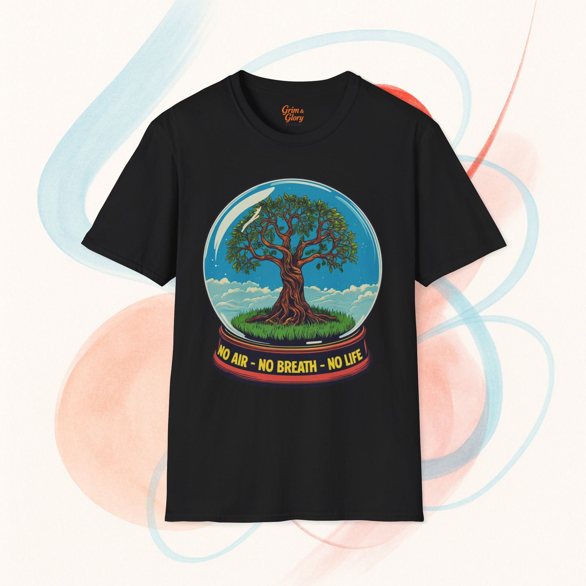 Naturinspirerad T-shirt – Trädmotiv, Miljövänligt Plagg, Perfekt Gåva för Naturälskare, Friluftströja för Vardag och Äventyr