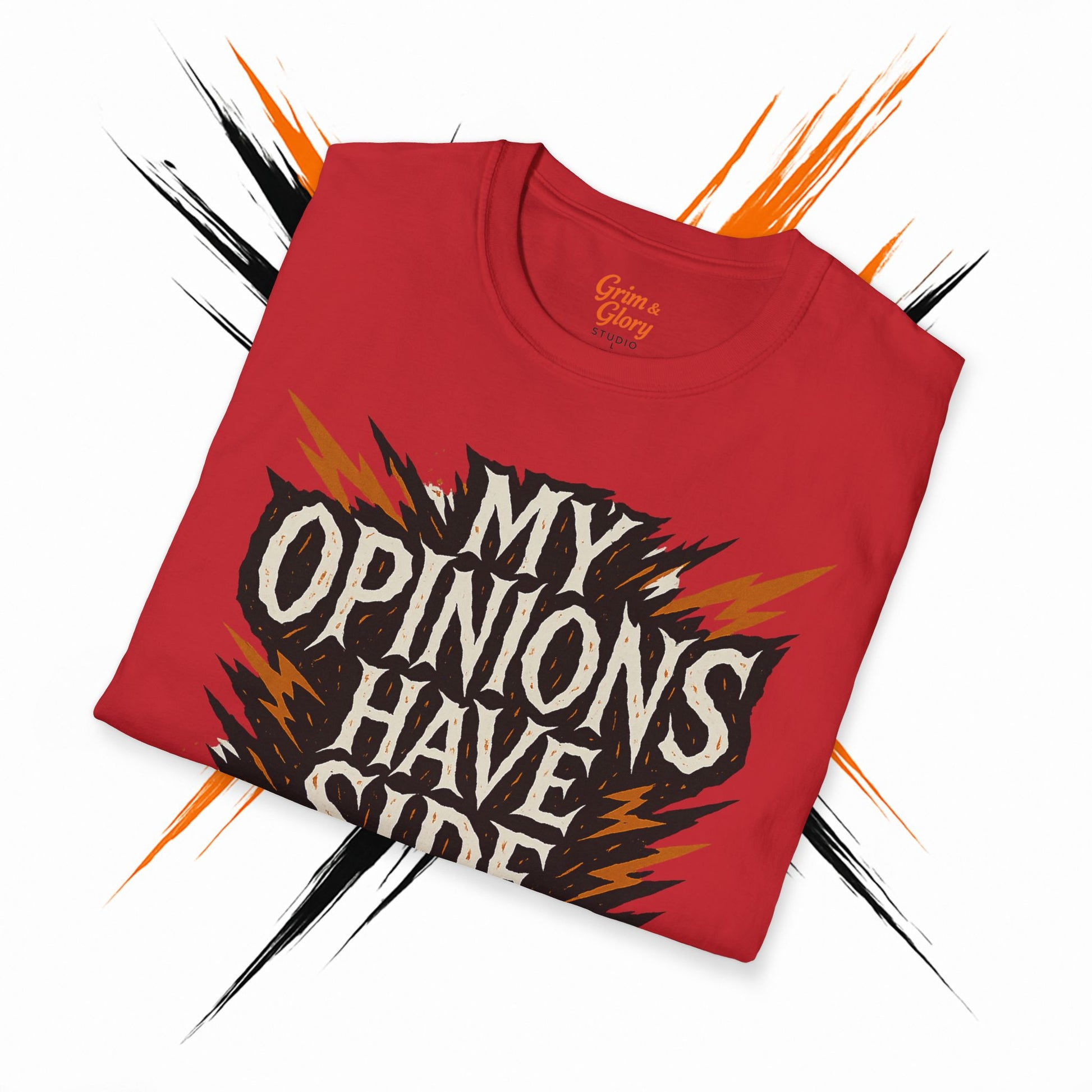 Rolig och sarkastisk t-shirt med tryck – fräck och udda humor för vänner, present till födelsedag eller vardag