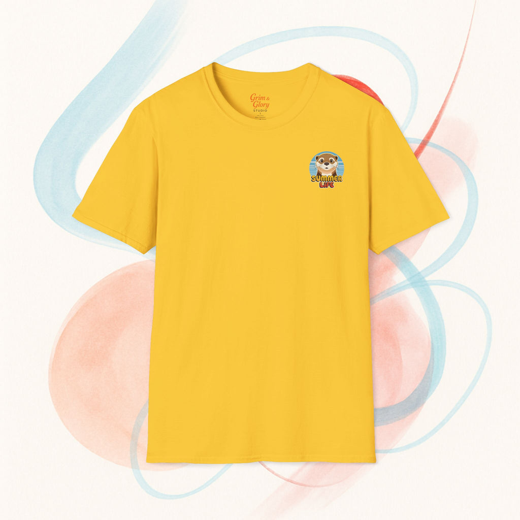 Söt Utter T-shirt med Tryck – Softstyle T-shirt, Djurälskartröja, Rolig Sommaroutfit