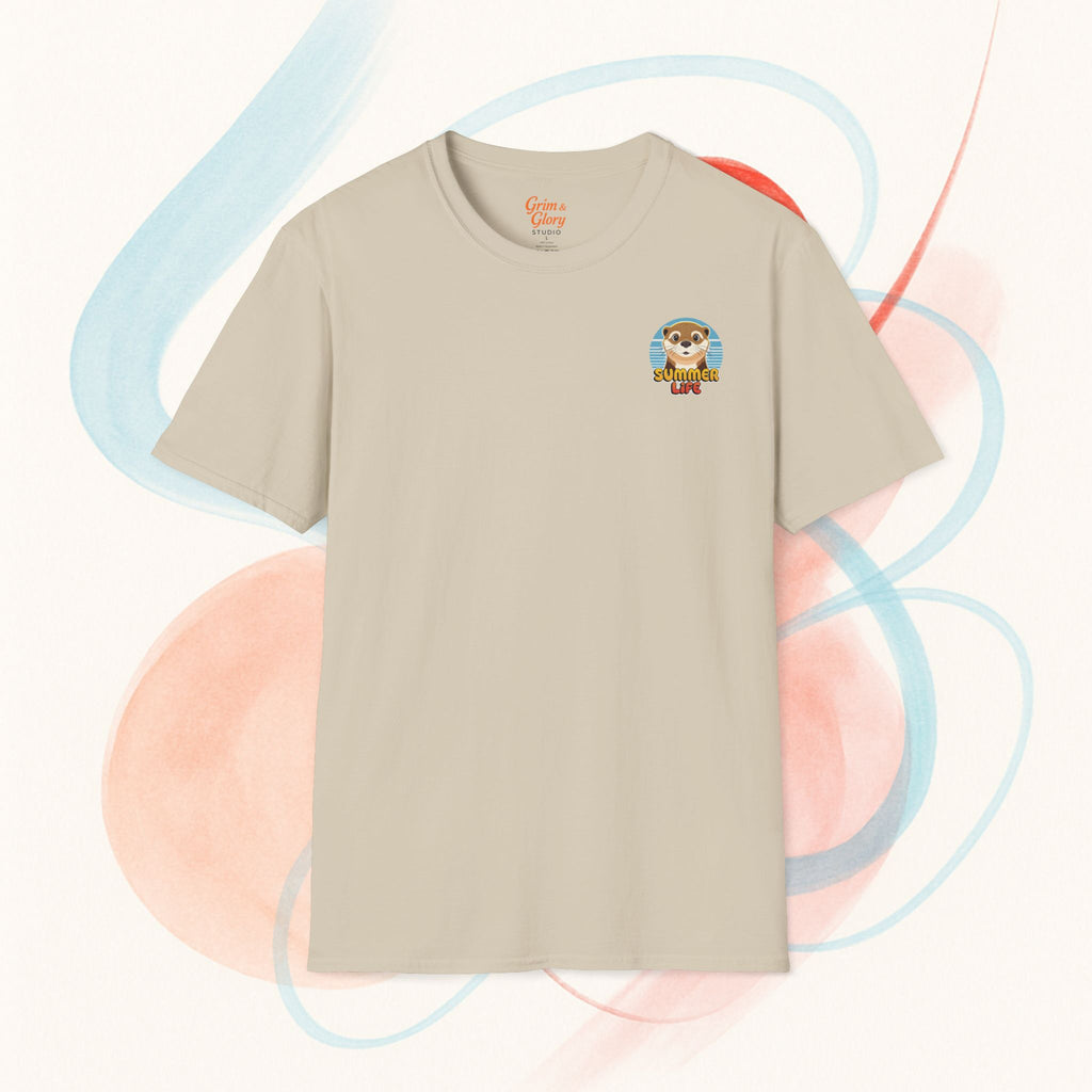 Söt Utter T-shirt med Tryck – Softstyle T-shirt, Djurälskartröja, Rolig Sommaroutfit