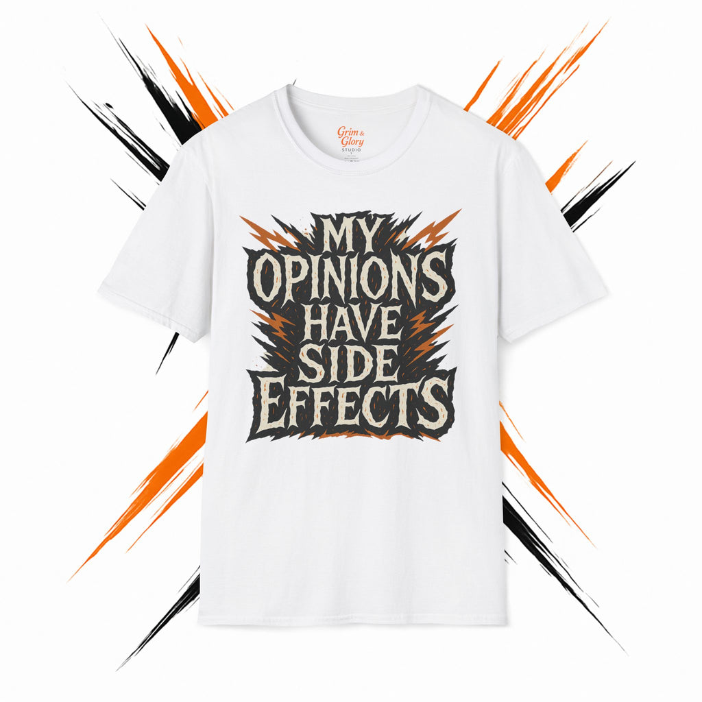 Rolig och sarkastisk t-shirt med tryck – fräck och udda humor för vänner, present till födelsedag eller vardag