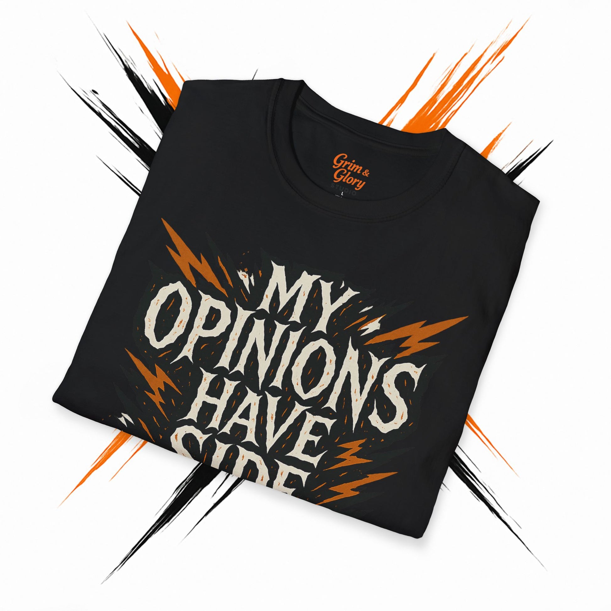 Rolig och sarkastisk t-shirt med tryck – fräck och udda humor för vänner, present till födelsedag eller vardag