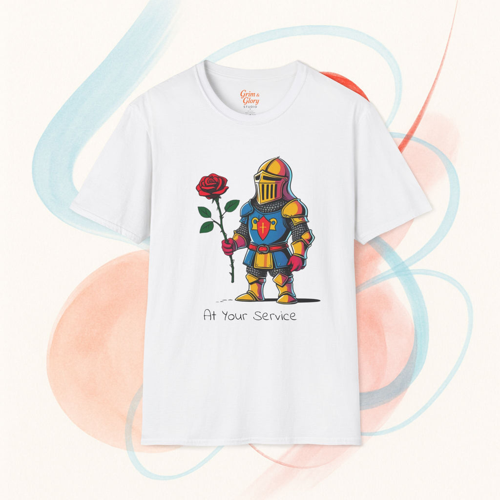 Charming Knight T-shirt – Söt Hjältetröja, Rolig Present till Honom