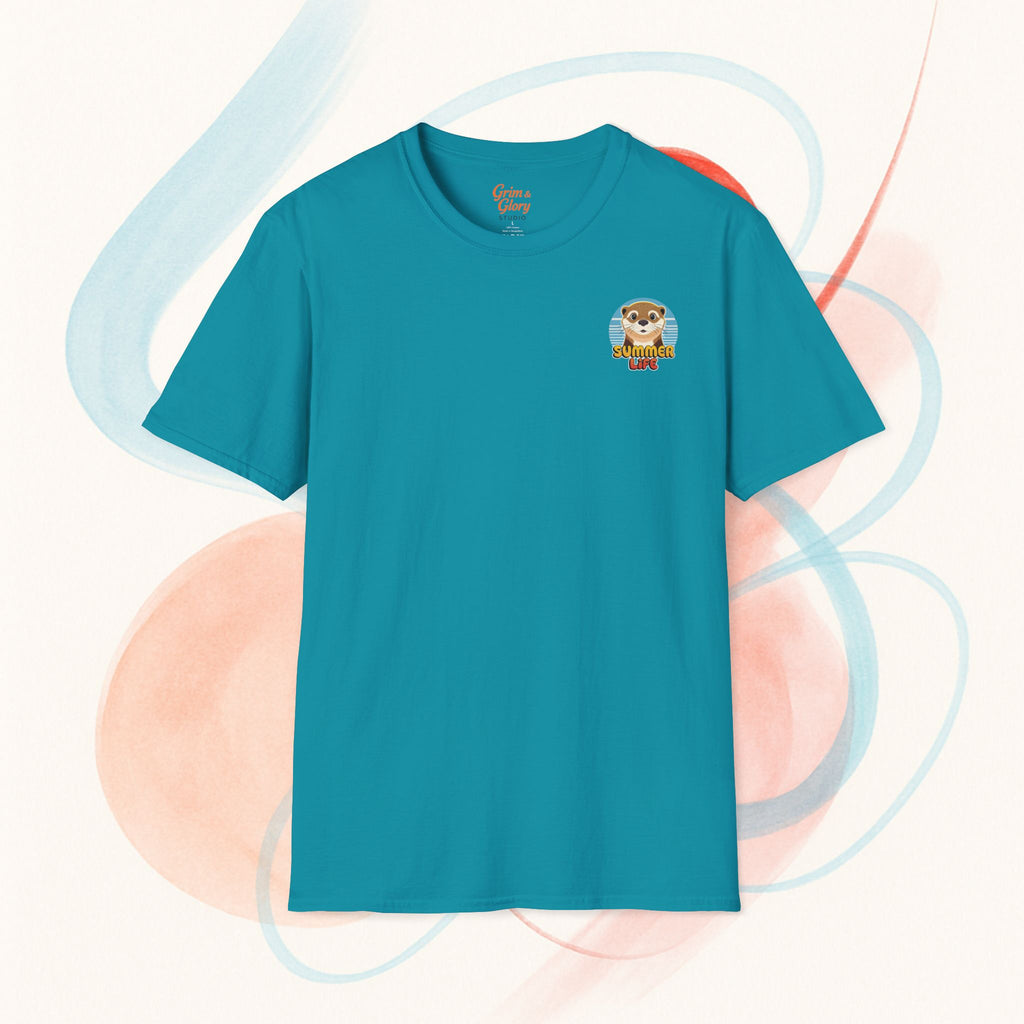 Söt Utter T-shirt med Tryck – Softstyle T-shirt, Djurälskartröja, Rolig Sommaroutfit