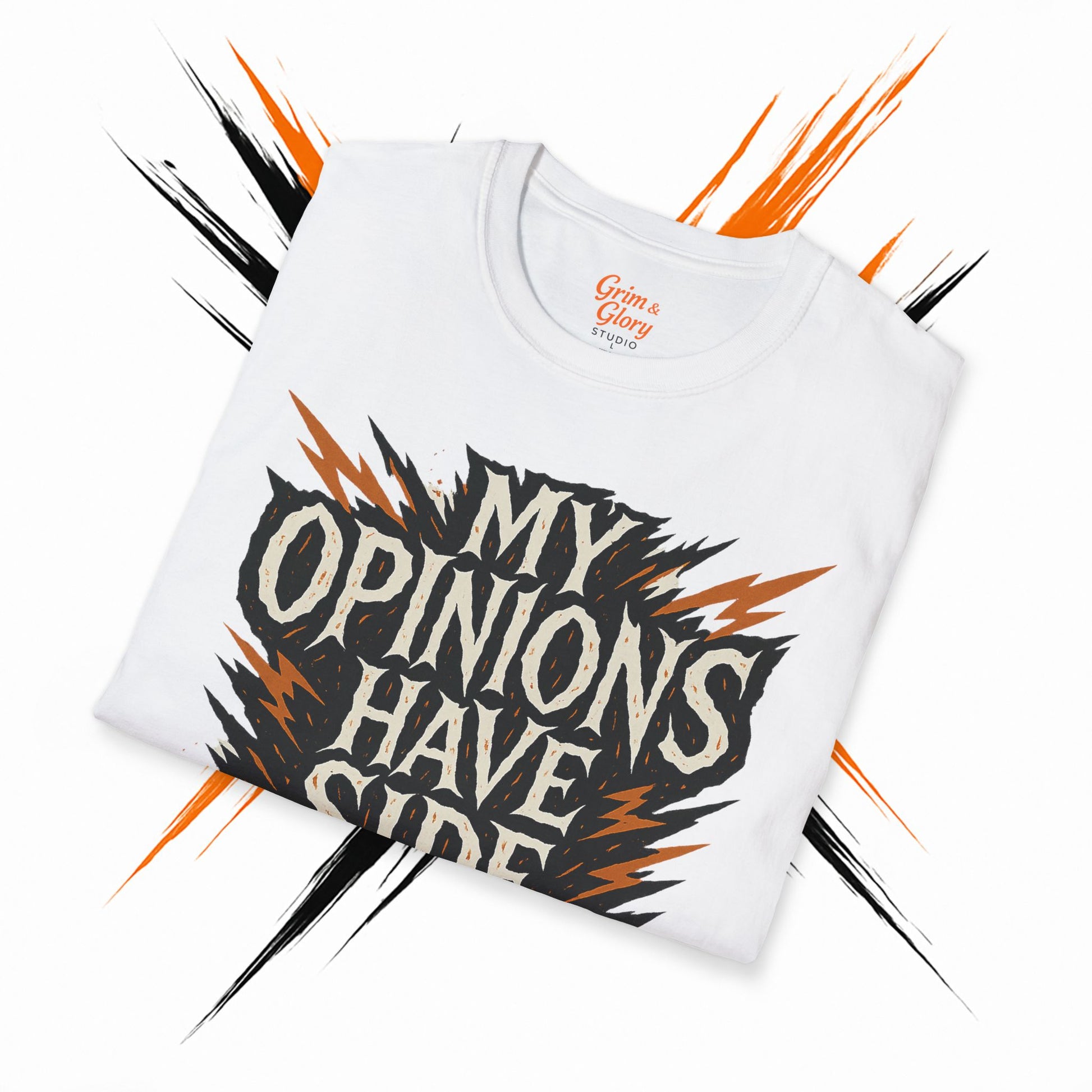Rolig och sarkastisk t-shirt med tryck – fräck och udda humor för vänner, present till födelsedag eller vardag
