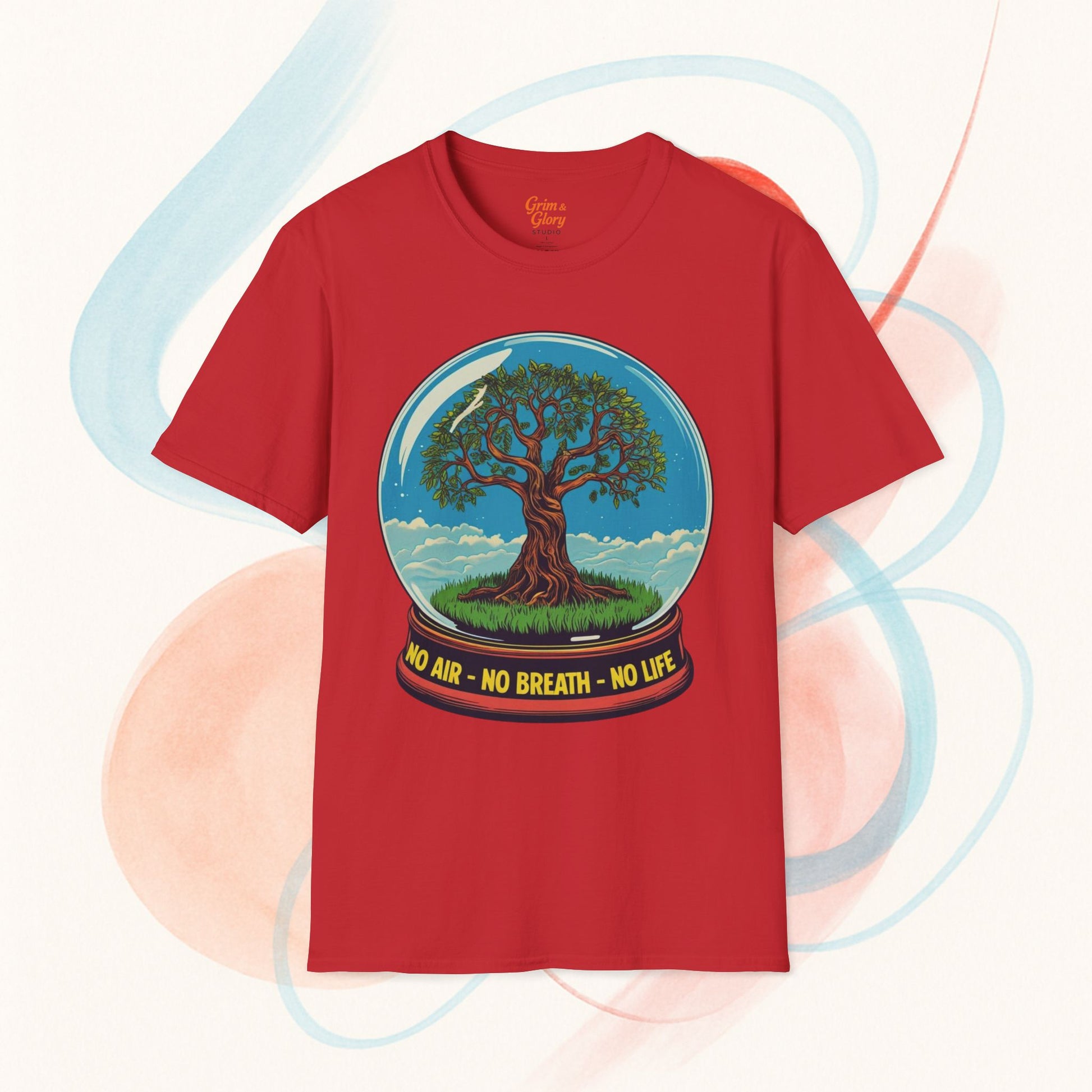Naturinspirerad T-shirt – Trädmotiv, Miljövänligt Plagg, Perfekt Gåva för Naturälskare, Friluftströja för Vardag och Äventyr