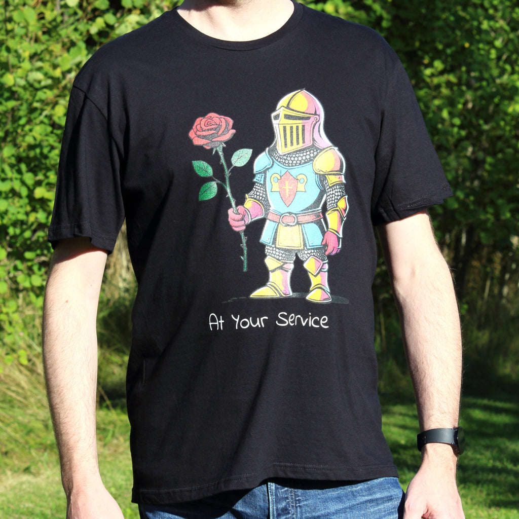 Charming Knight T-shirt – Söt Hjältetröja, Rolig Present till Honom