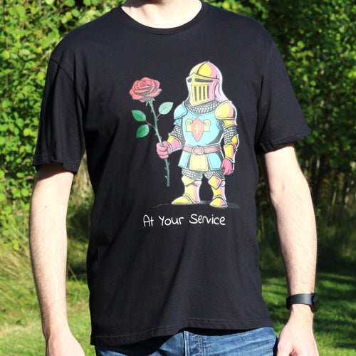 Charming Knight T-shirt – Söt Hjältetröja, Rolig Present till Honom